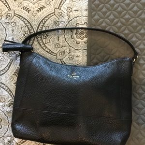 Kate Spade black leather handbag